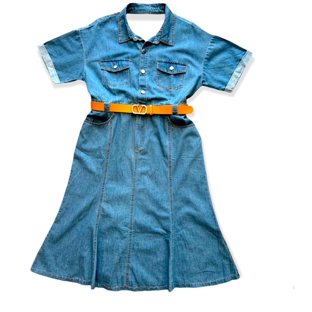 Denim Flare Dress